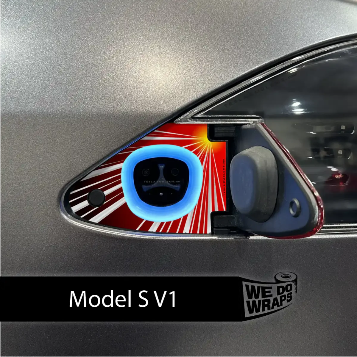 Tesla Launch Performance ModeCharge Port Wrap | Model S