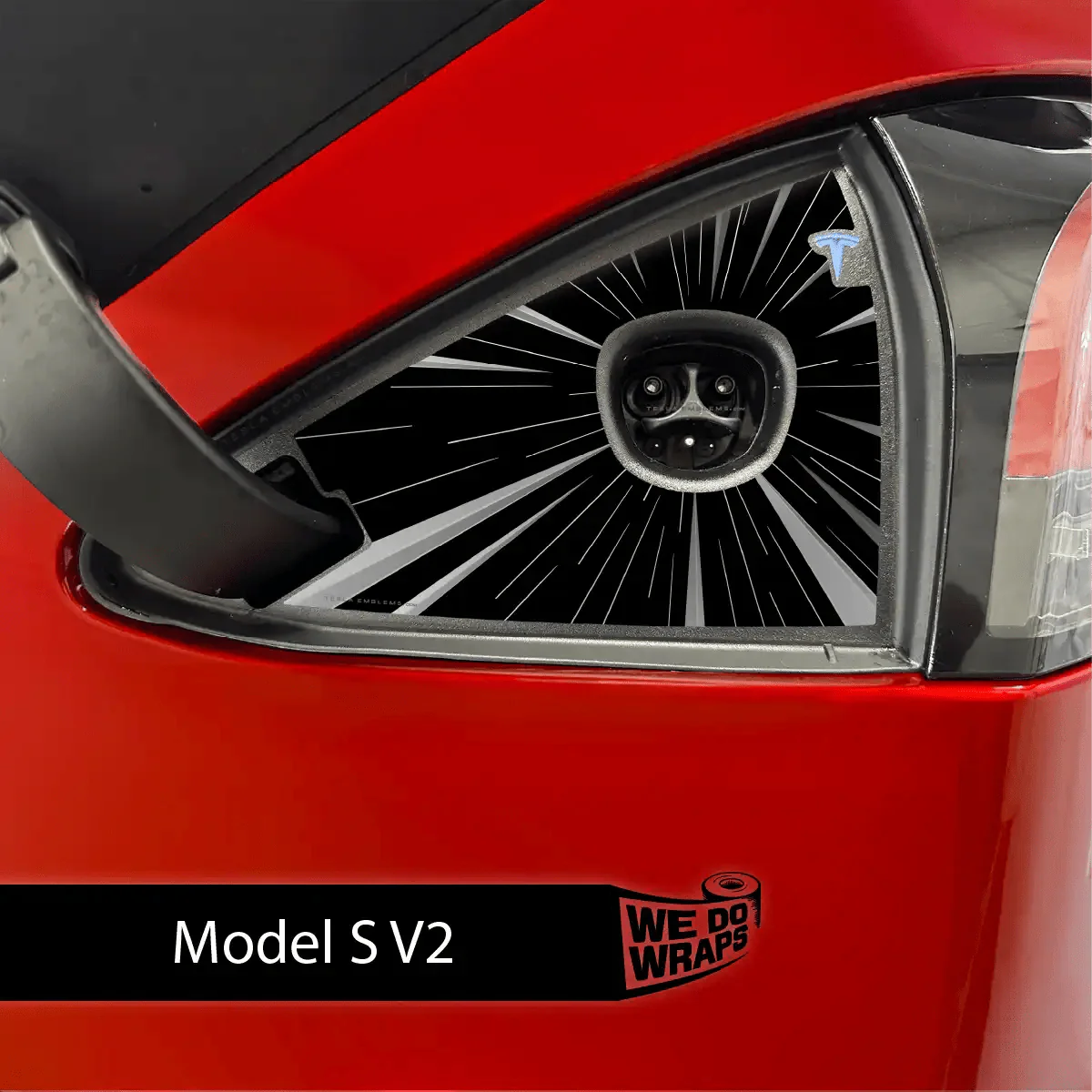 Tesla Ludicrous Performance Mode Charge Port Wrap | Model S