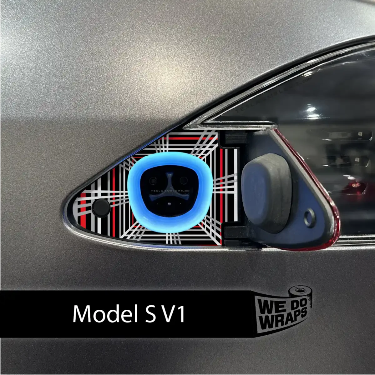 Tesla Plaid Performance Mode Charge Port Wrap | Model S