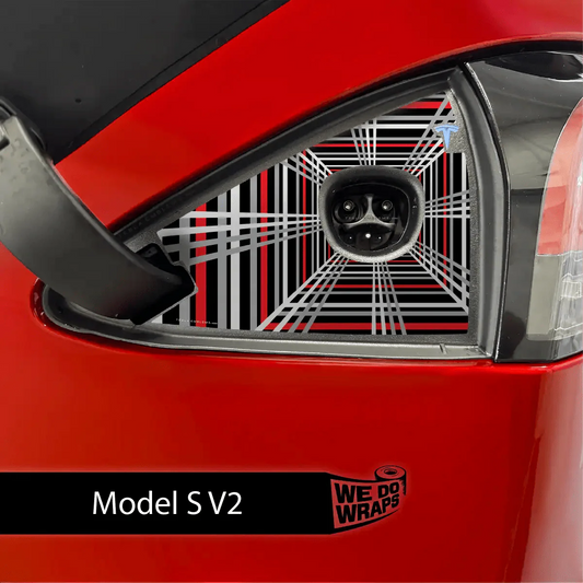 Tesla Plaid Performance Mode Charge Port Wrap | Model S