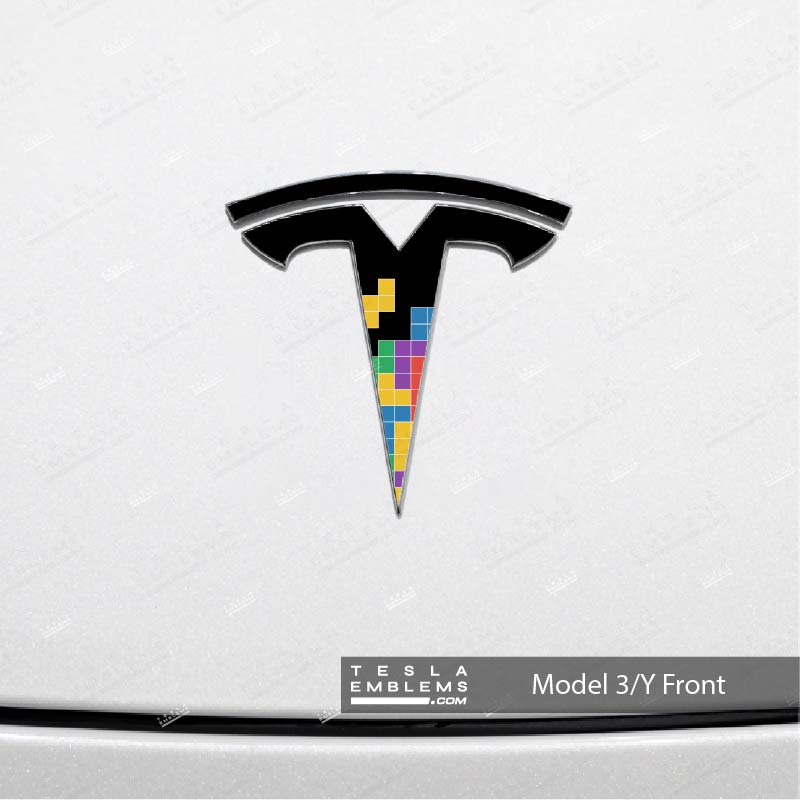 Tetris Tesla Emblem Decals (Front + Back)