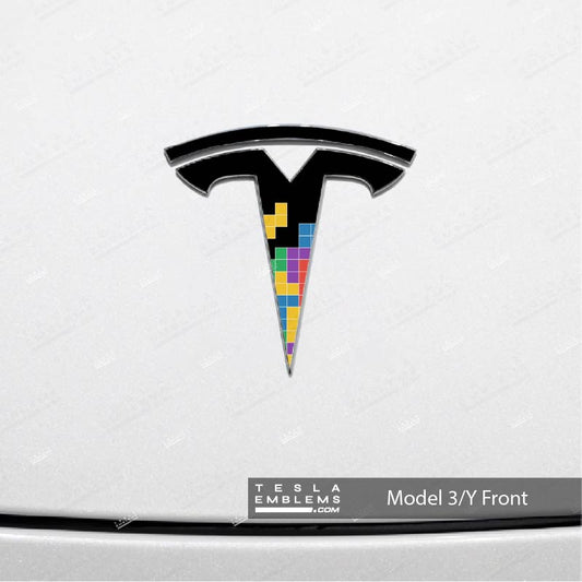 Tetris Tesla Emblem Decals (Front + Back)