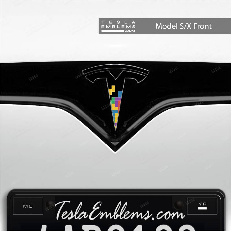 Tetris Tesla Emblem Decals (Front + Back)