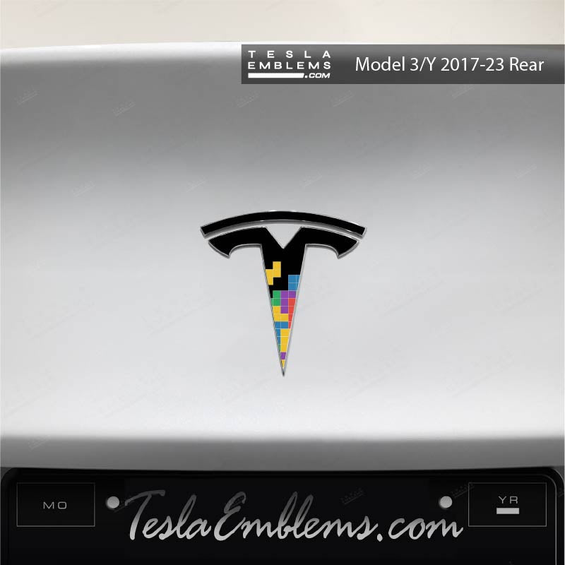 Tetris Tesla Emblem Decals (Front + Back)