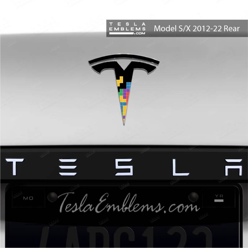 Tetris Tesla Emblem Decals (Front + Back)