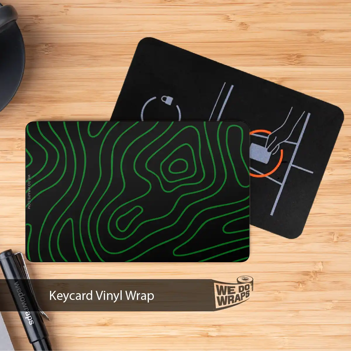 Topography Camo Tesla Keycard Decal