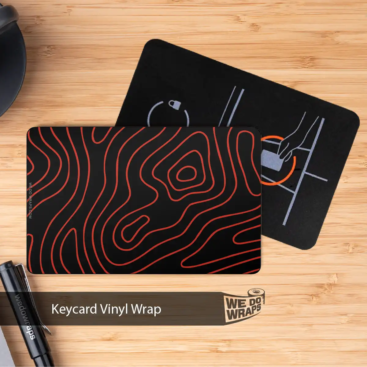 Topography Camo Tesla Keycard Decal