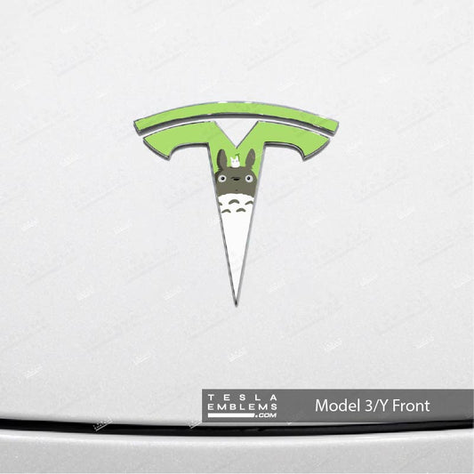 Totoro Tesla Emblem Decals (Front + Back)