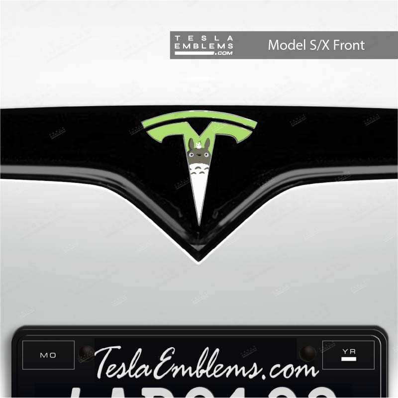 Totoro Tesla Emblem Decals (Front + Back)