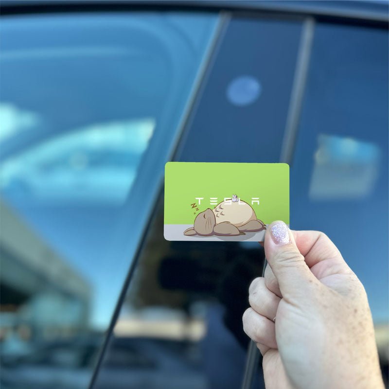Totoro Tesla Keycard Decal