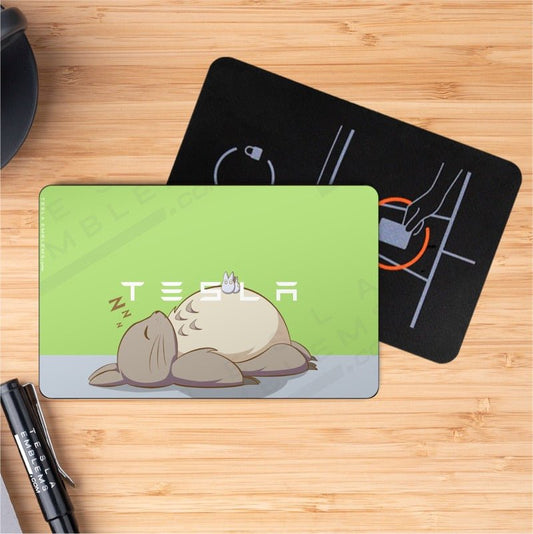 Totoro Tesla Keycard Decal