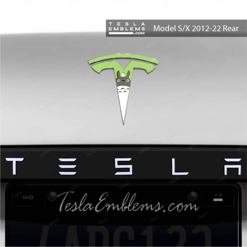 Totoro Tesla Emblem Decals (Front + Back)