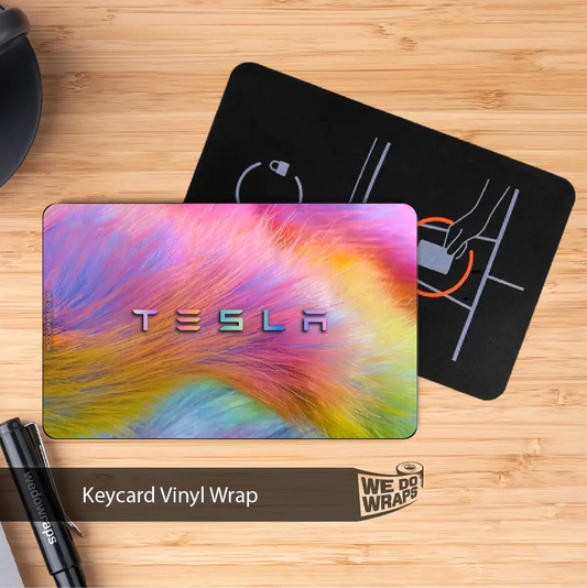 Unicorn Mane Tesla Keycard Decal