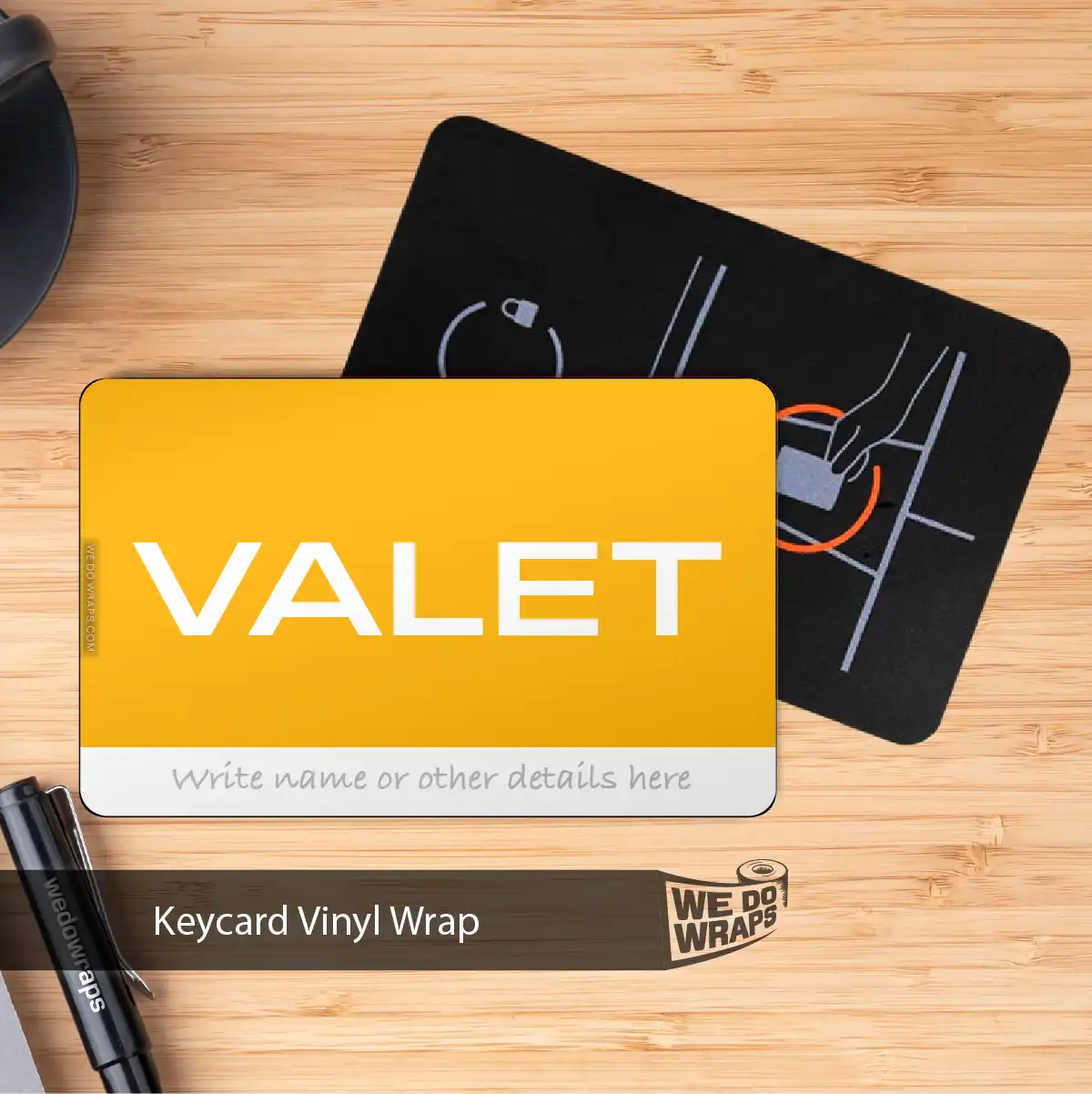 Valet Tesla Keycard Decal