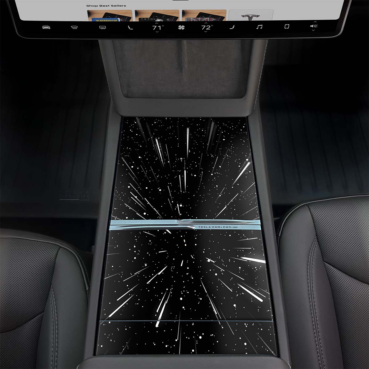 Warp Drive | Tesla Center Console Wrap Kit | MY 2026