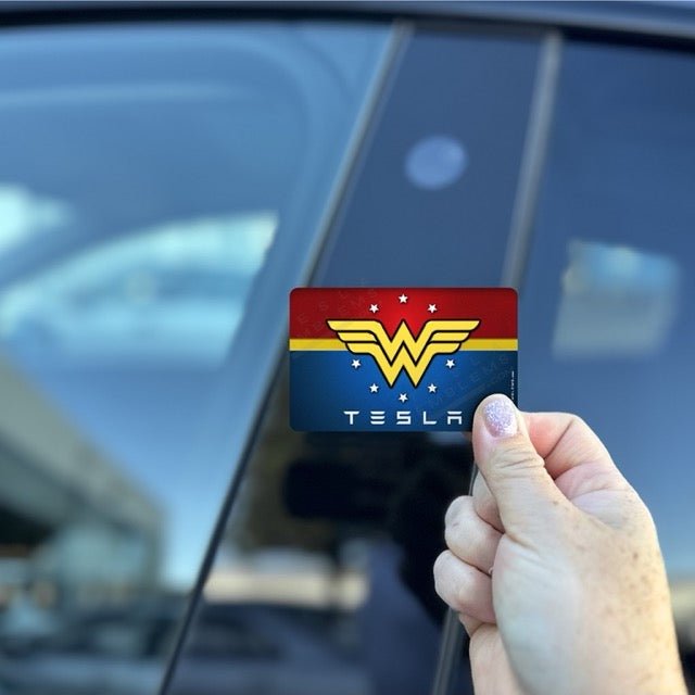 Wonder Woman Tesla Keycard Decal