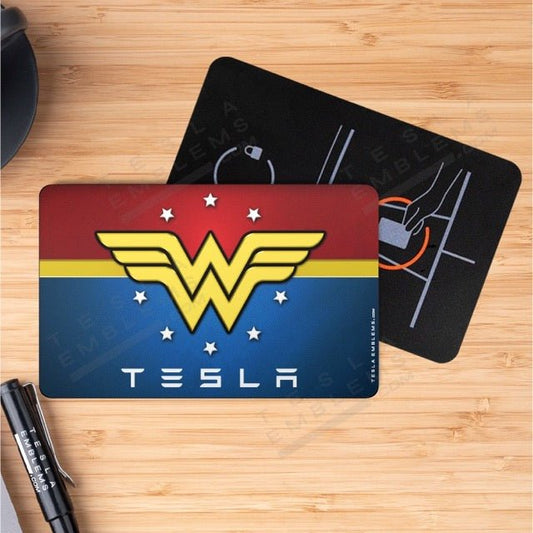 Wonder Woman Tesla Keycard Decal