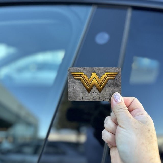 Wonder Woman Tesla Keycard Decal