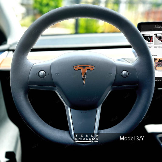Wookie Tesla Steering Wheel Emblem Decal