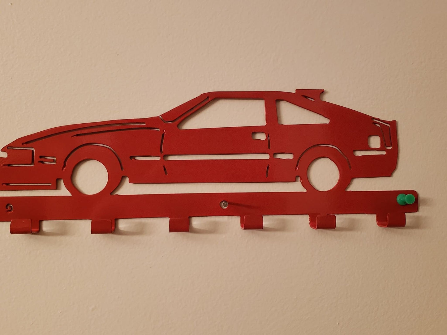 MK2 Toyota Celica Supra Key Hanger – Steel Wall Mounted Key Rack – Sport Coupe Organizer 12"x6" Garage Car Decor