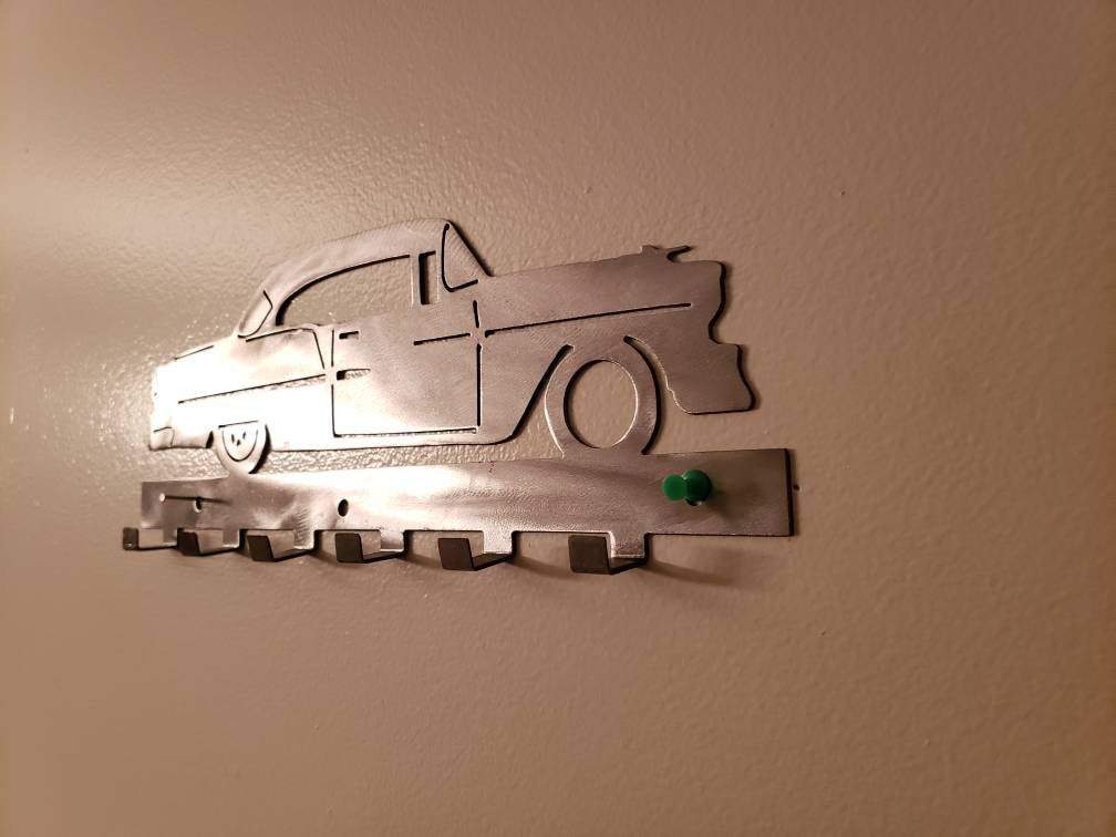 Chevy Bel-Air Keychain Rack – Steel Wall Mounted Classic Car Organizer