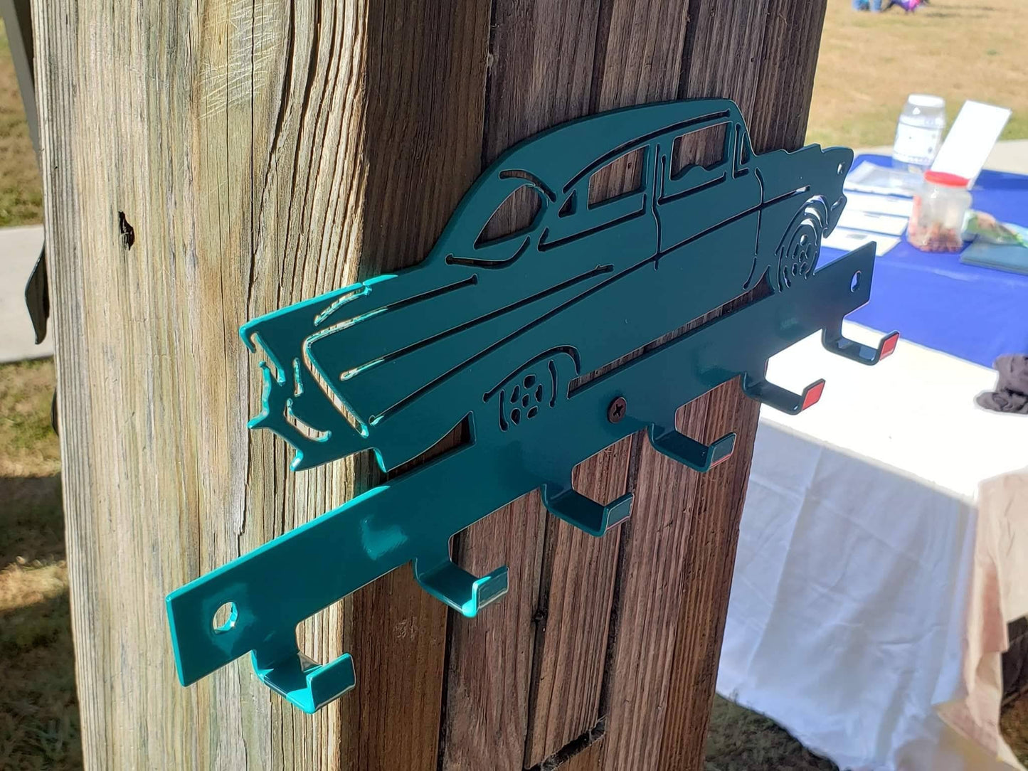 Chevy Bel-Air Keychain Rack – Steel Wall Mounted Classic Car Organizer