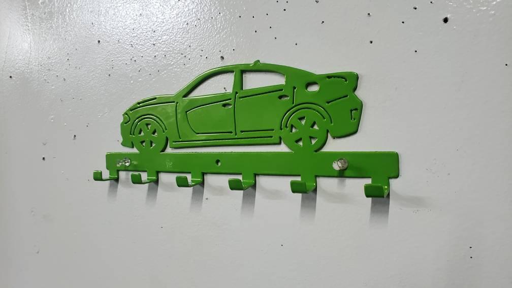 Dodge Charger Keychain Rack – Steel Wall Mounted Muscle Car Organizer