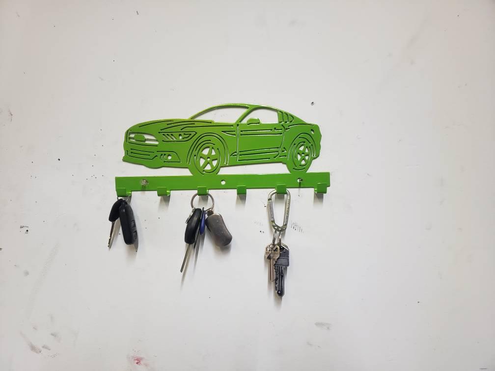 Ford S-550 Mustang GT Keychain Rack – Steel Wall Mounted Modern Muscle Organizer