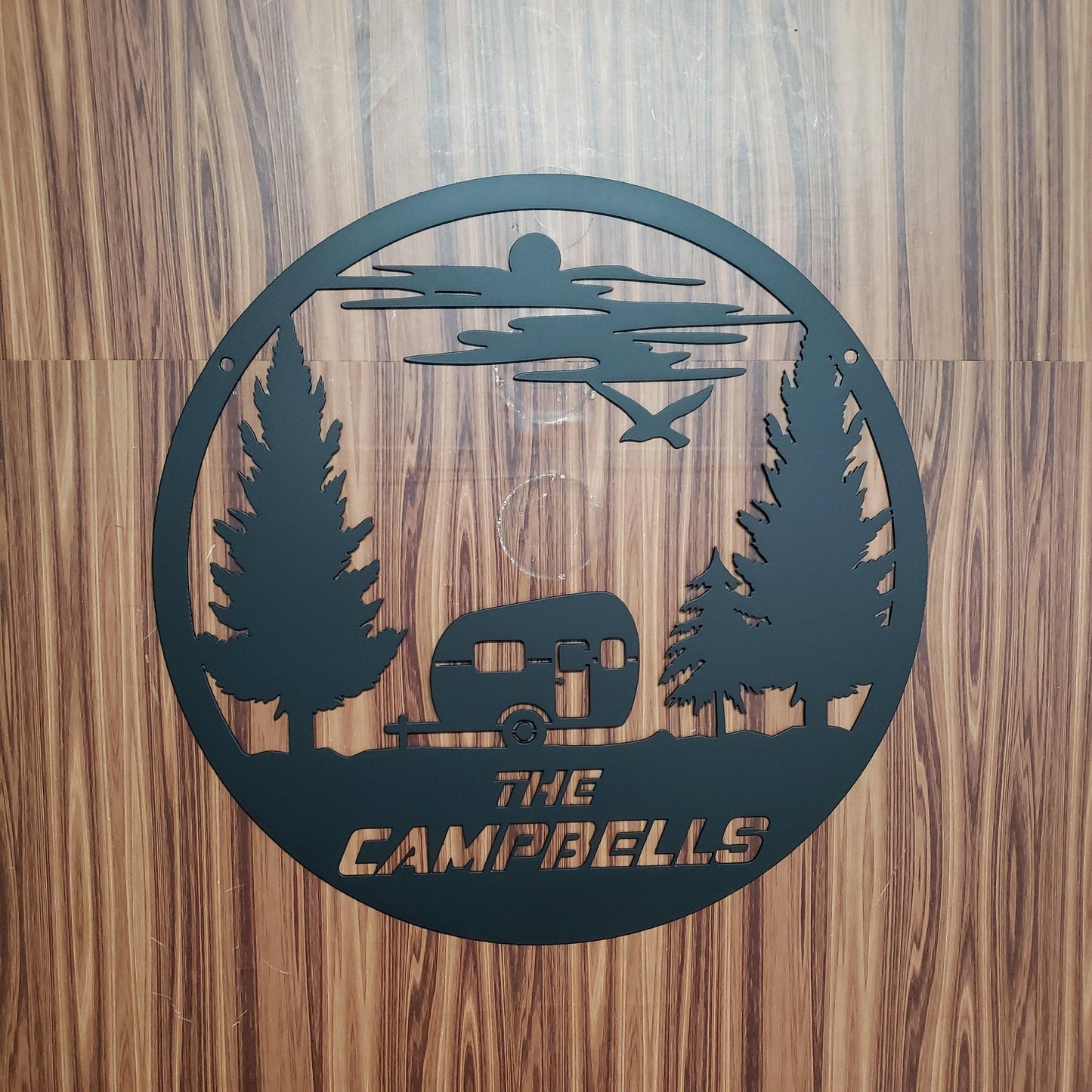 CUSTOM FAMILY SIGN - Camper Sign - House Name Sign - Monogram Wall Art - Monogram Family Name - First Name Signs - Metal Monogram Sign