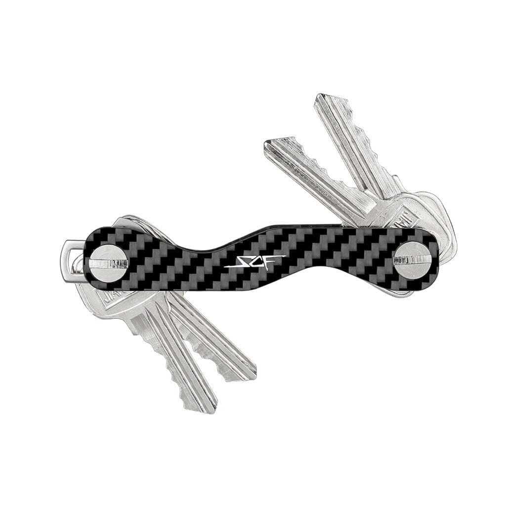 Real Carbon Fiber Cash & Card Slim Wallet & Key Organizer