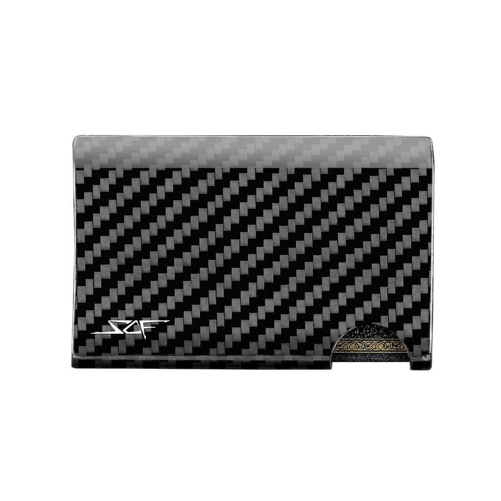 Real Carbon Fiber Cash & Card Slim Wallet & Key Organizer